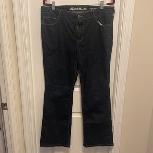 Eddie Bauer slightly curvy boot cut jeans
